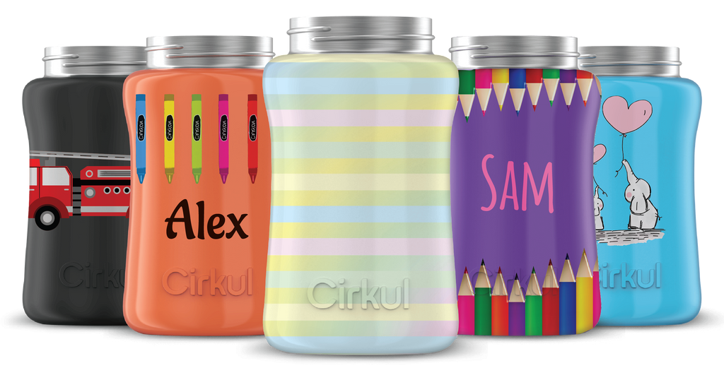 Custom 12oz. Stainless Steel Bottle & Comfort Grip Lid