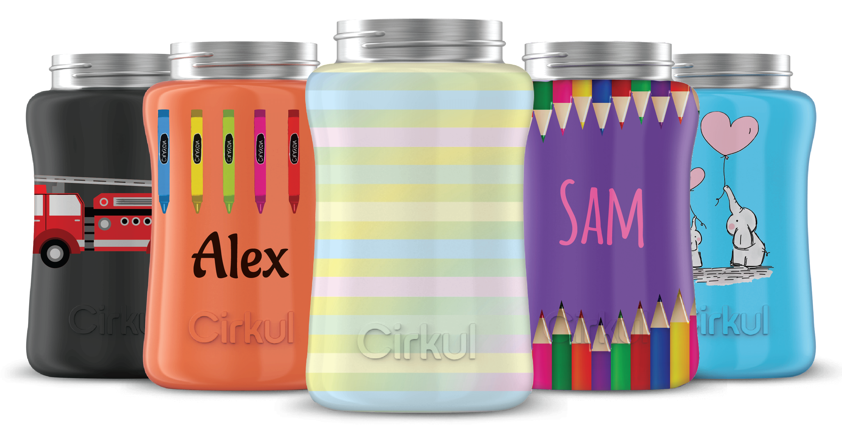 Custom 12oz. Stainless Steel Bottle & Comfort Grip Lid