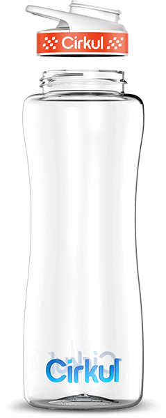 Custom 32oz. Plastic Bottle & Comfort Grip Lid