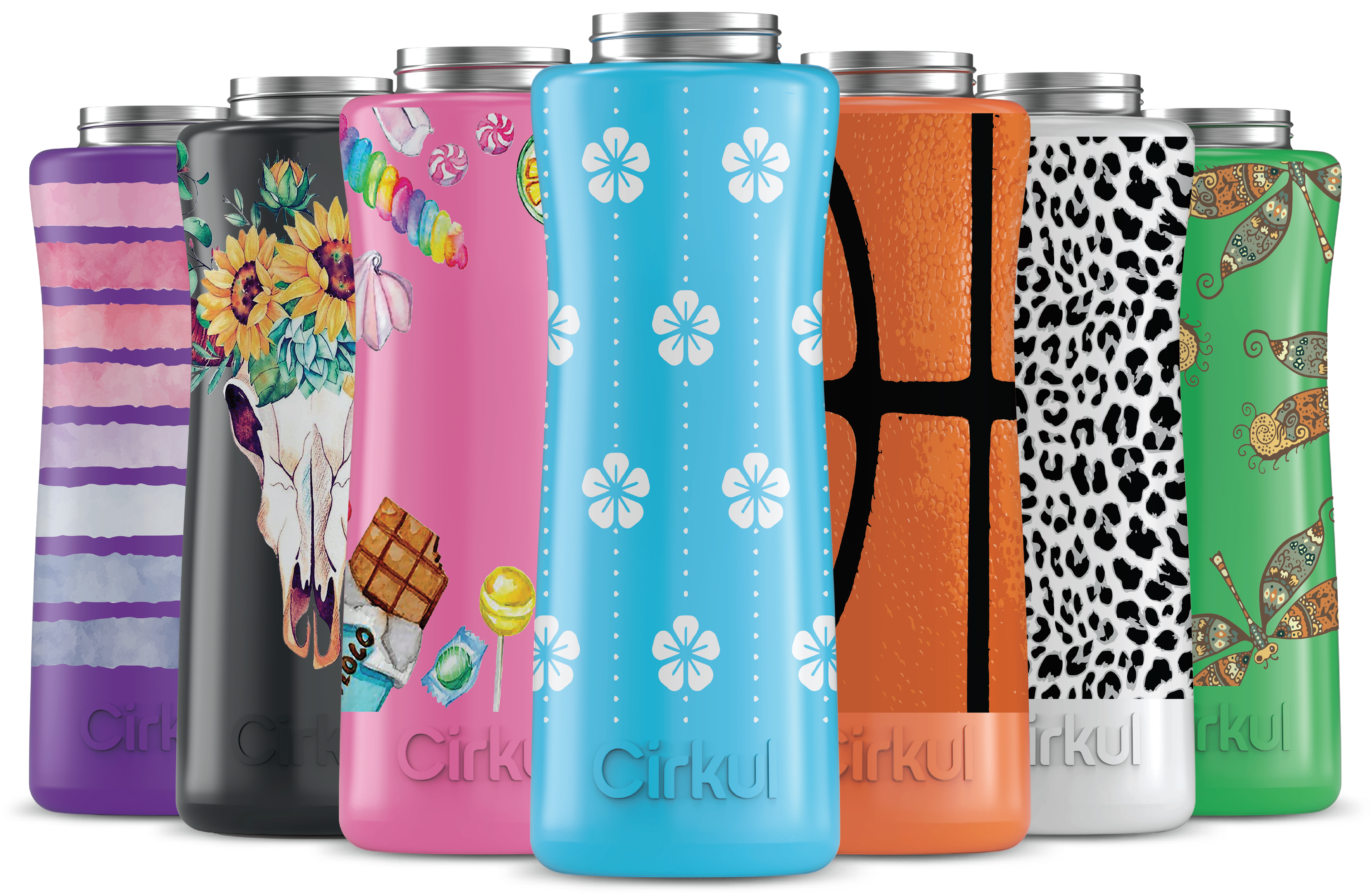 Custom 42oz. Stainless Steel Bottle & Comfort Grip Lid