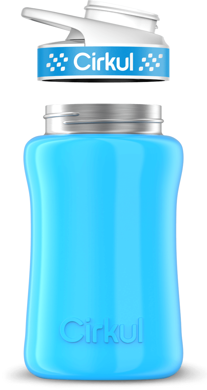 Custom 12oz. Stainless Steel Bottle & Comfort Grip Lid