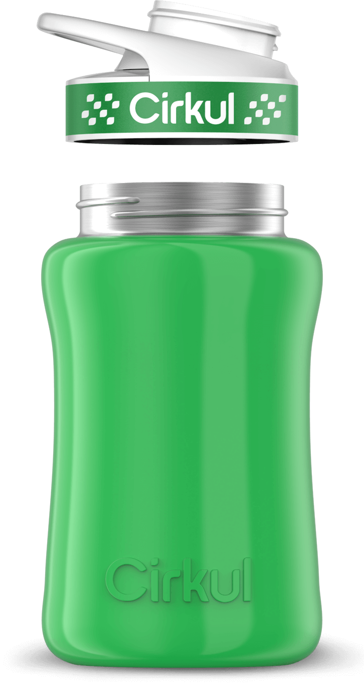 Custom 12oz. Stainless Steel Bottle & Comfort Grip Lid