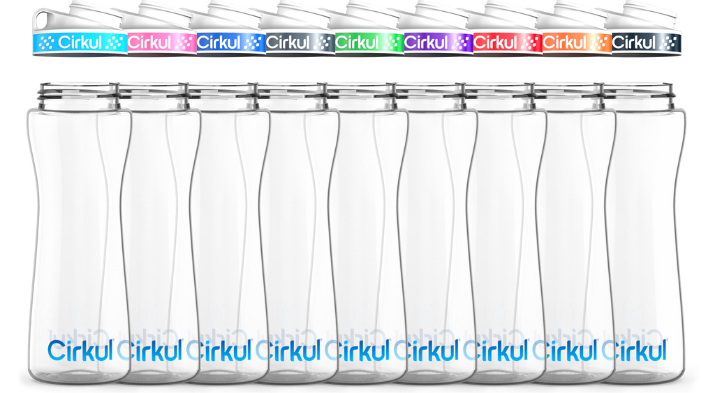 Custom 22oz. Plastic Bottle & Comfort Grip Lid