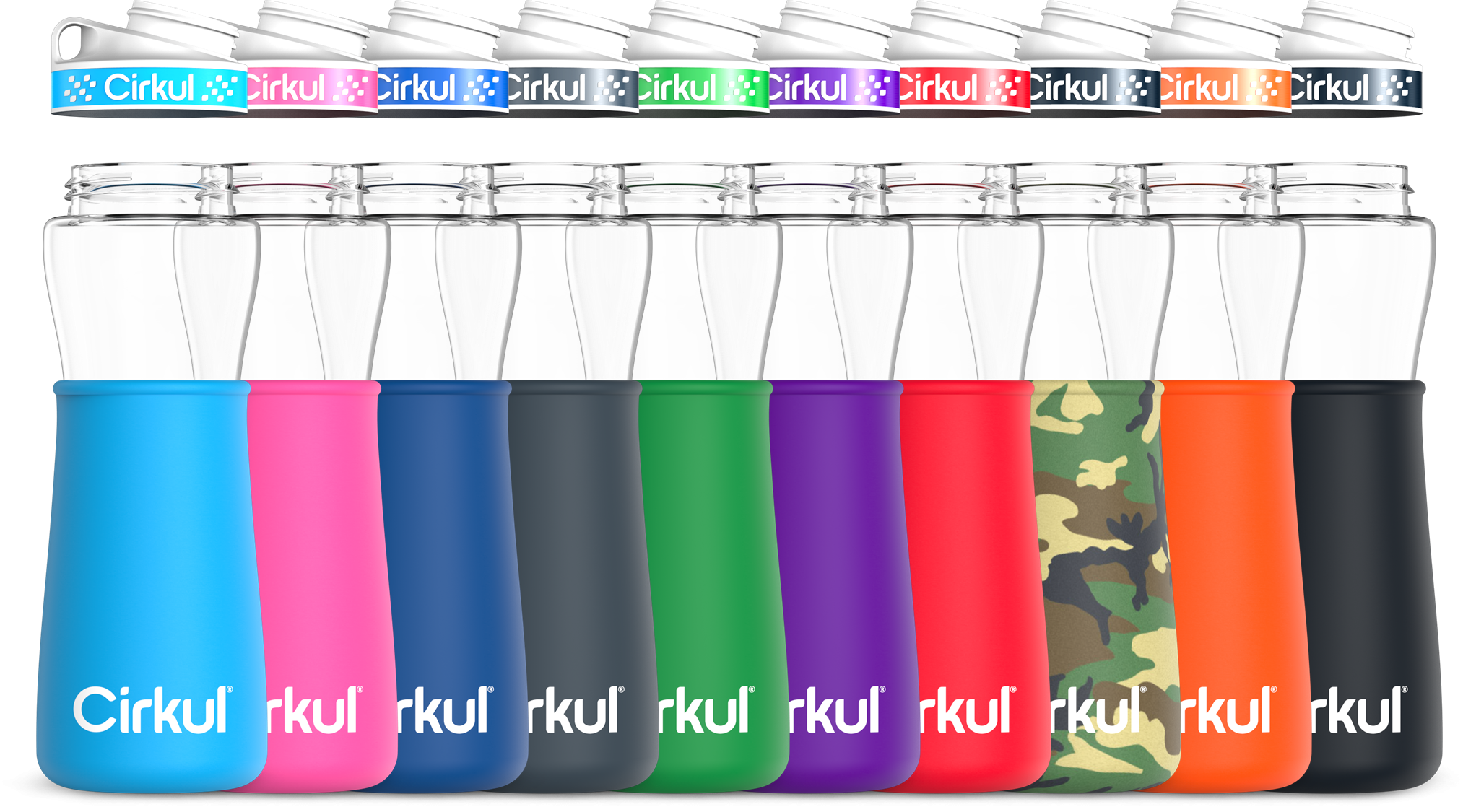 Add-on: 22oz. Plastic Bottle & Comfort Grip Lid + 22oz. Chill Sleeve