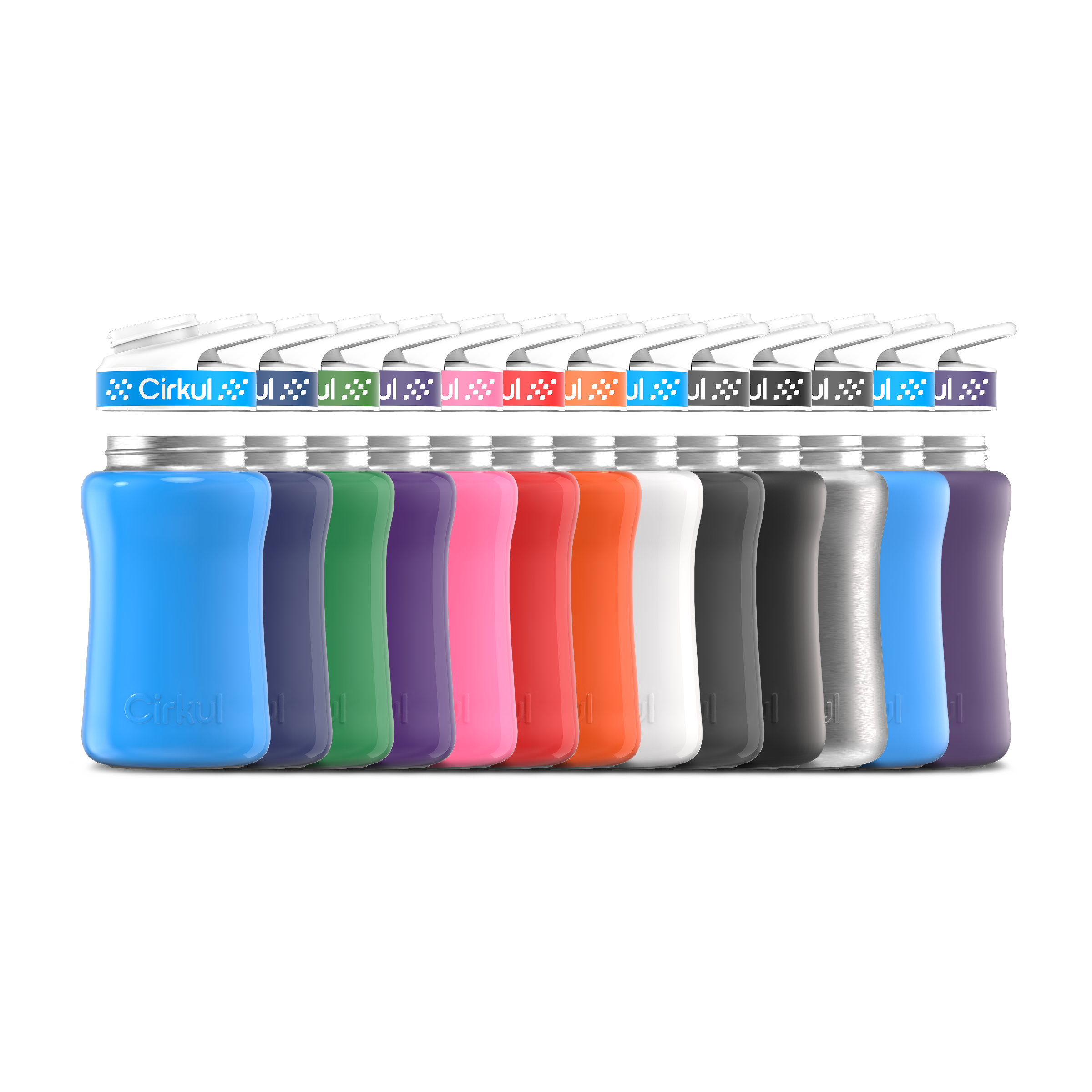 12oz. Stainless Steel Bottle & Comfort Grip Lid