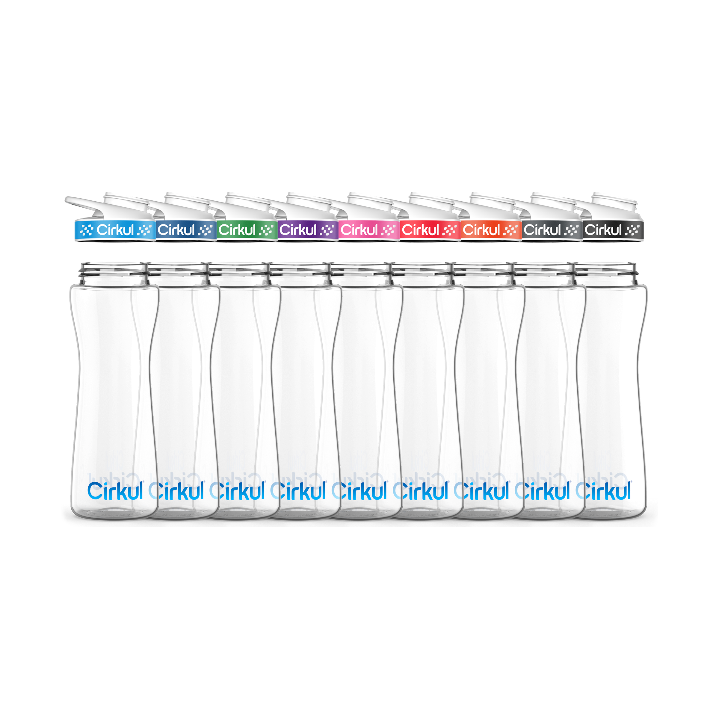 22oz. Plastic Bottle & Comfort Grip Lid