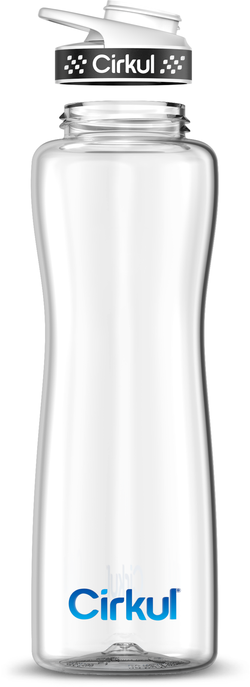 Custom 42oz. Plastic Bottle & Comfort Grip Lid