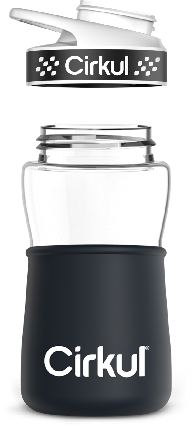 Add-on: 12oz. Plastic Bottle & Comfort Grip Lid + 12oz. Chill Sleeve