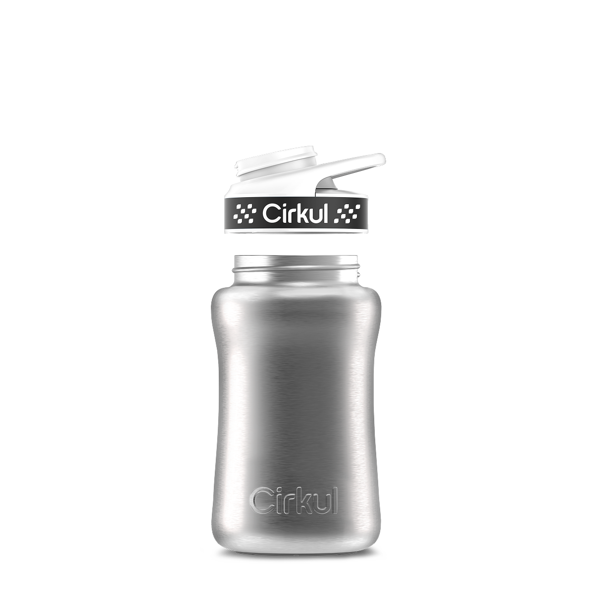 12oz. Stainless Steel Bottle & Comfort Grip Lid