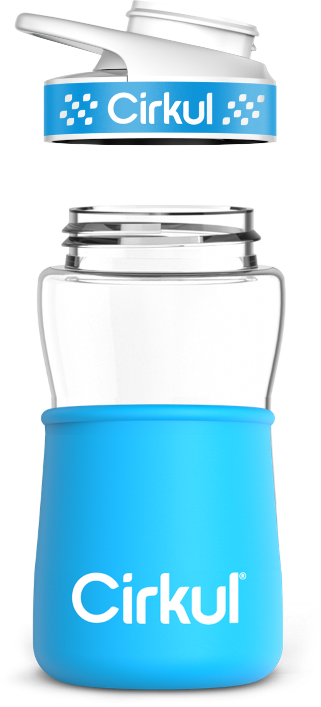 Add-on: 12oz. Plastic Bottle & Comfort Grip Lid + 12oz. Chill Sleeve
