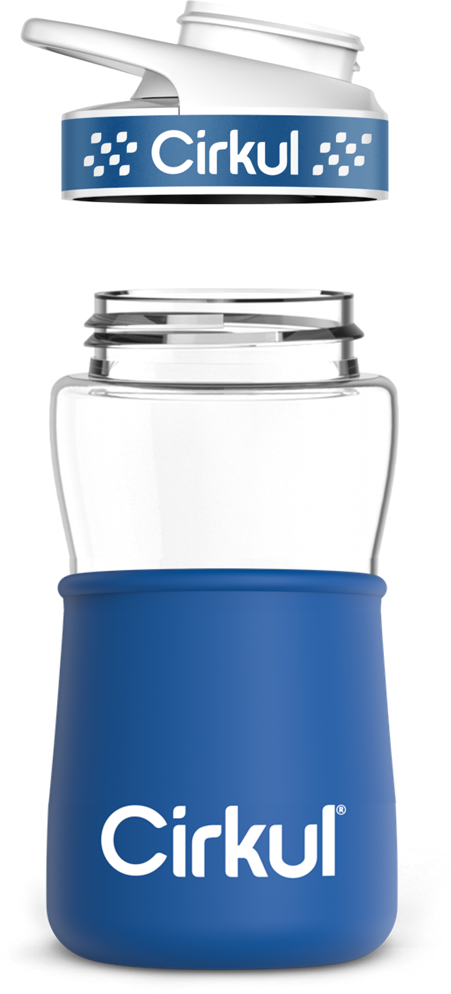 Add-on: 12oz. Plastic Bottle & Comfort Grip Lid + 12oz. Chill Sleeve