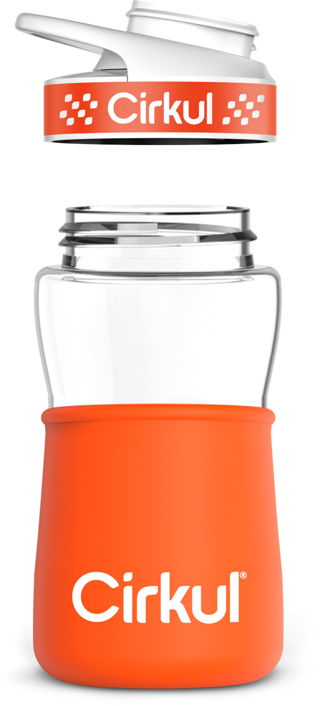 Add-on: 12oz. Plastic Bottle & Comfort Grip Lid + 12oz. Chill Sleeve
