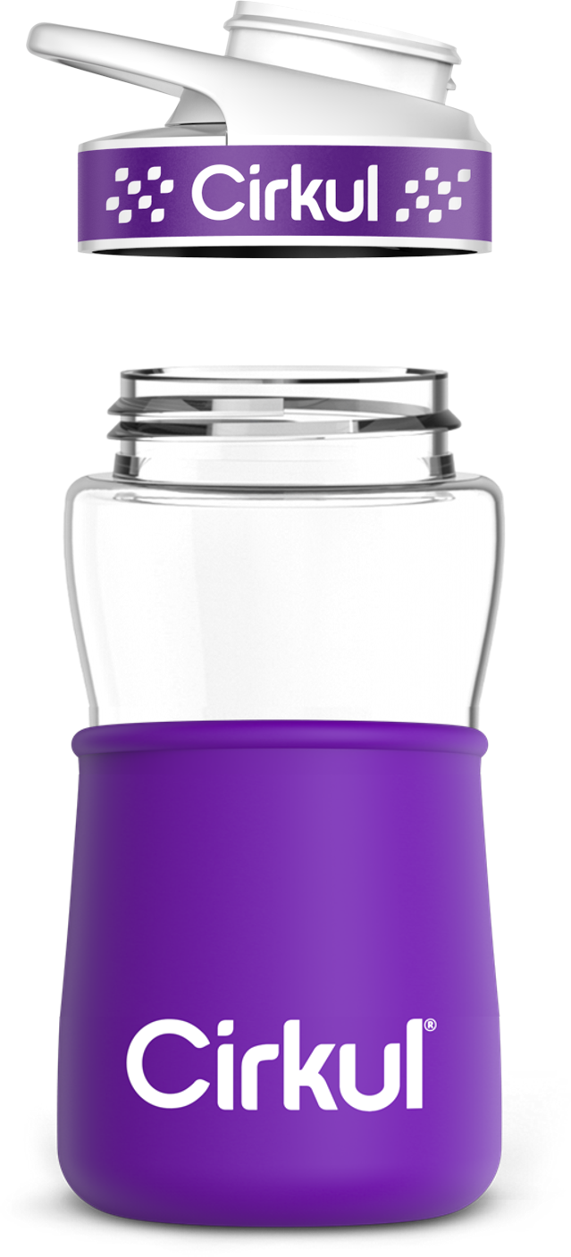 Add-on: 12oz. Plastic Bottle & Comfort Grip Lid + 12oz. Chill Sleeve