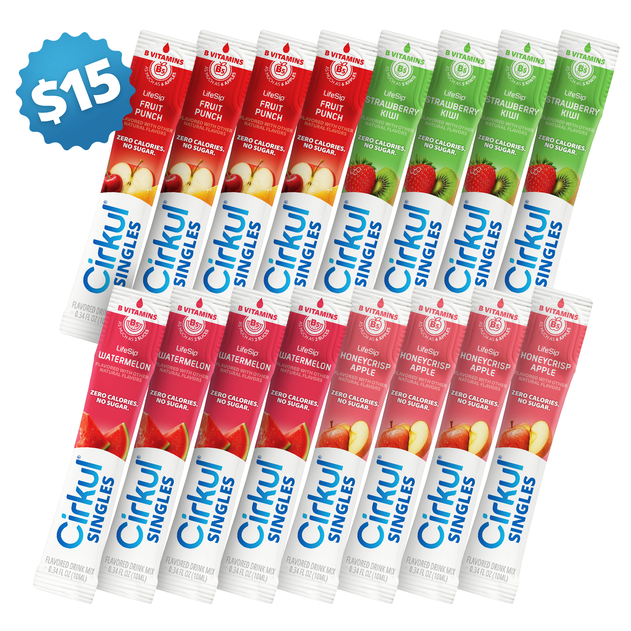 16-Pack Cirkul® Singles LifeSip Bundle