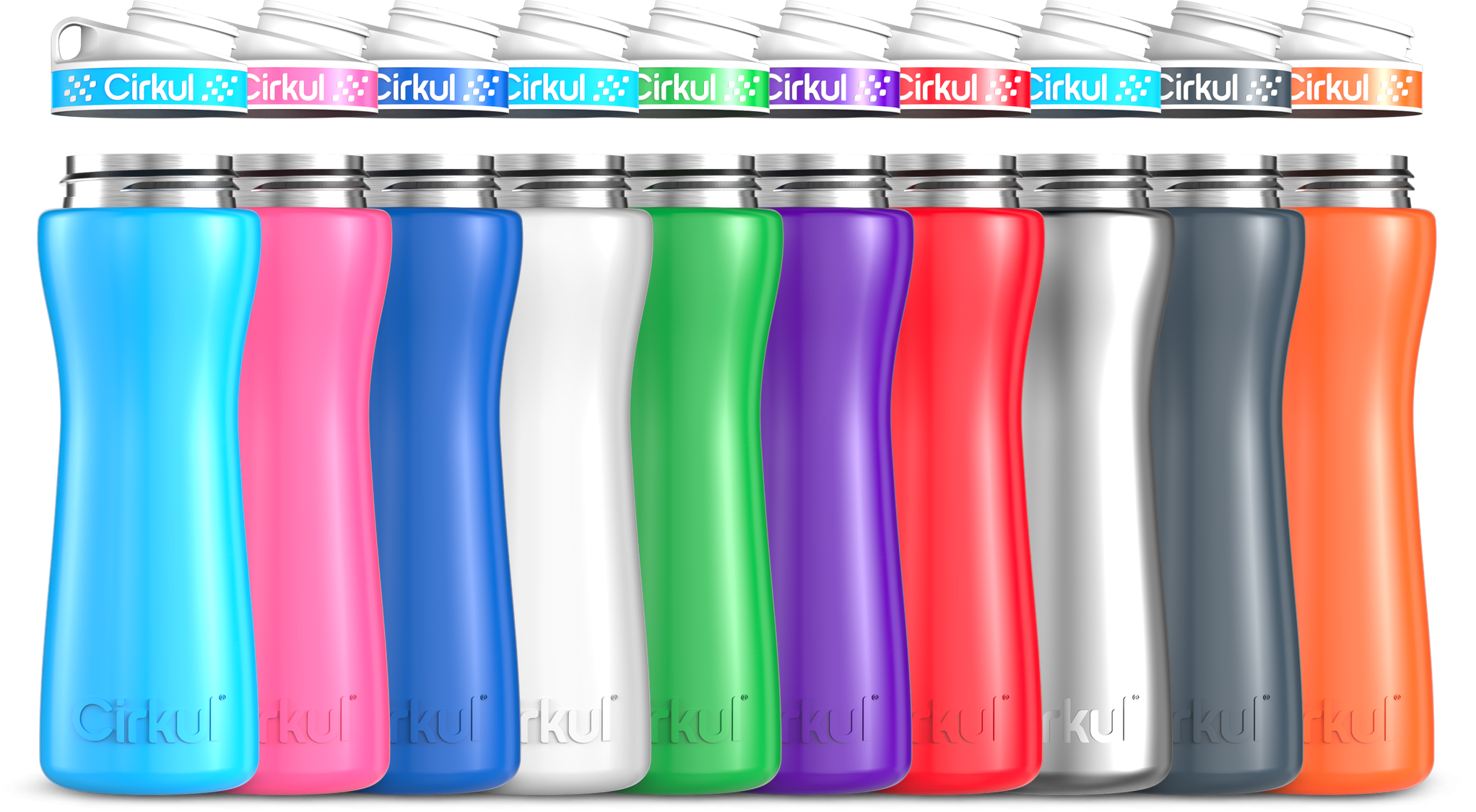 Custom 22oz. Stainless Steel Bottle & Comfort Grip Lid