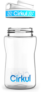 Custom 12oz. Plastic Bottle & Comfort Grip Lid