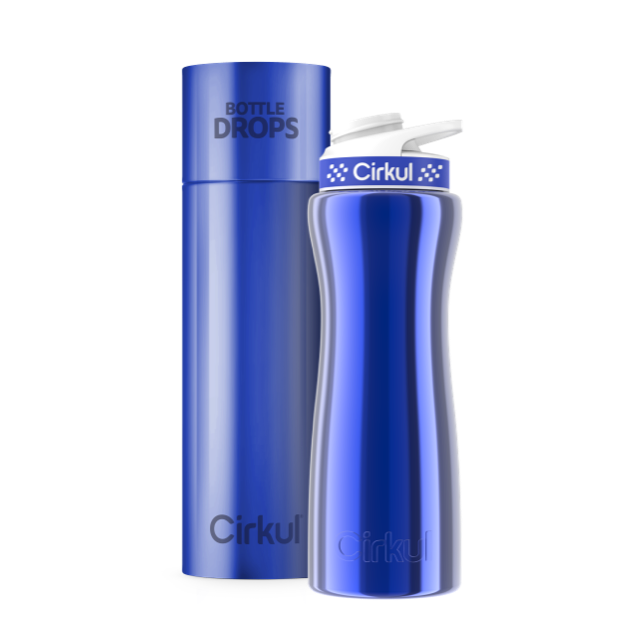 Limited Edition: 22oz. Blue Chrome Stainless Steel Bottle & Lid