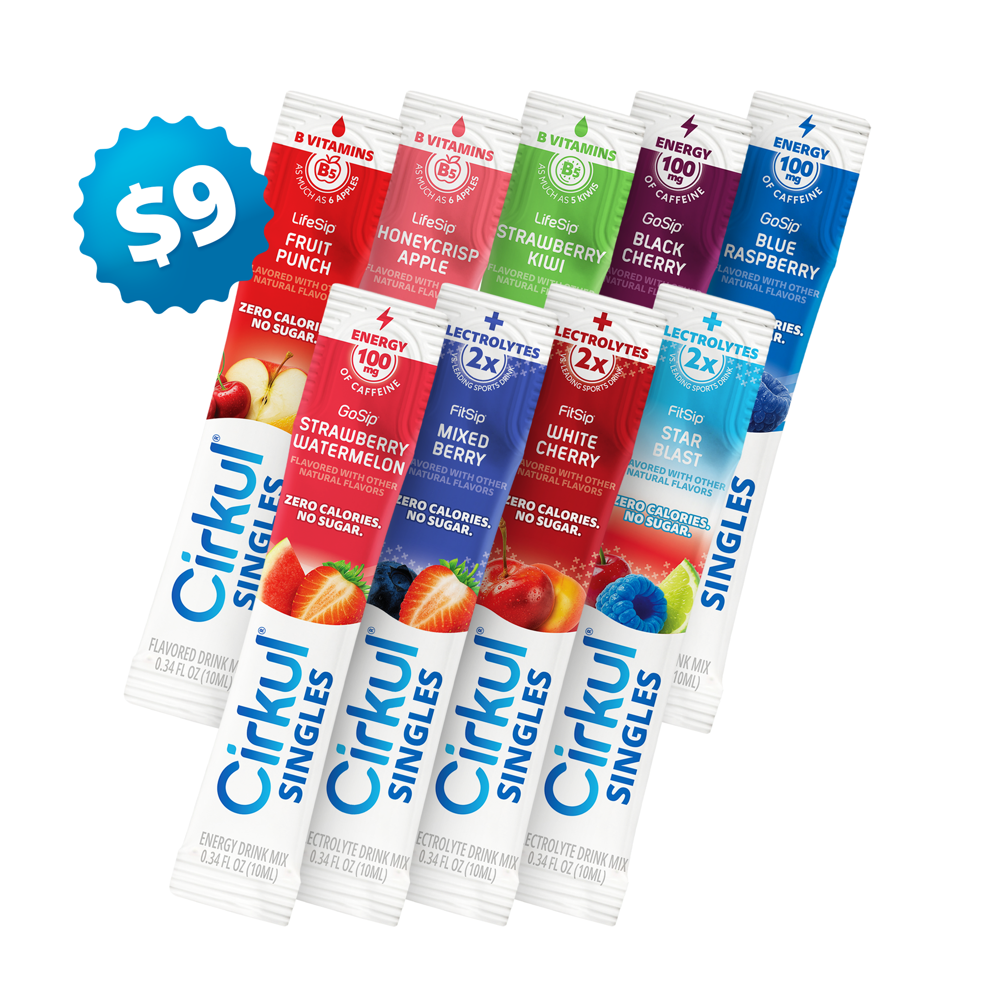 9-Pack Cirkul® Singles Variety Bundle