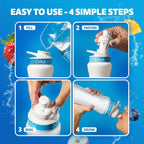 22oz. White Stainless Steel Bottle & Comfort-Grip Lid